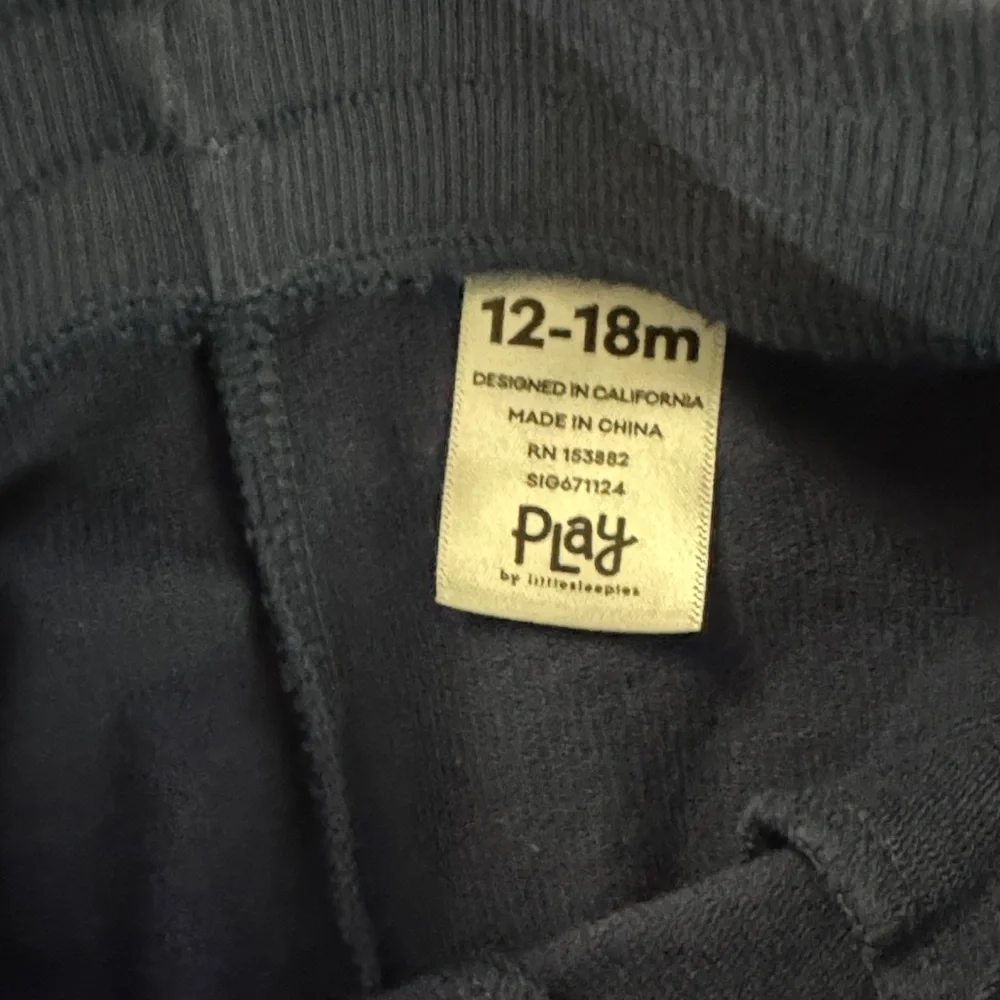 Little Sleepies- 12-18 months, Navy Blue Kids Jogger Pants. - Picture 2 of 4